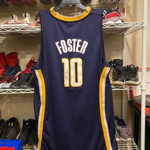 Autographed Jeff Foster Indiana Pacers jersey